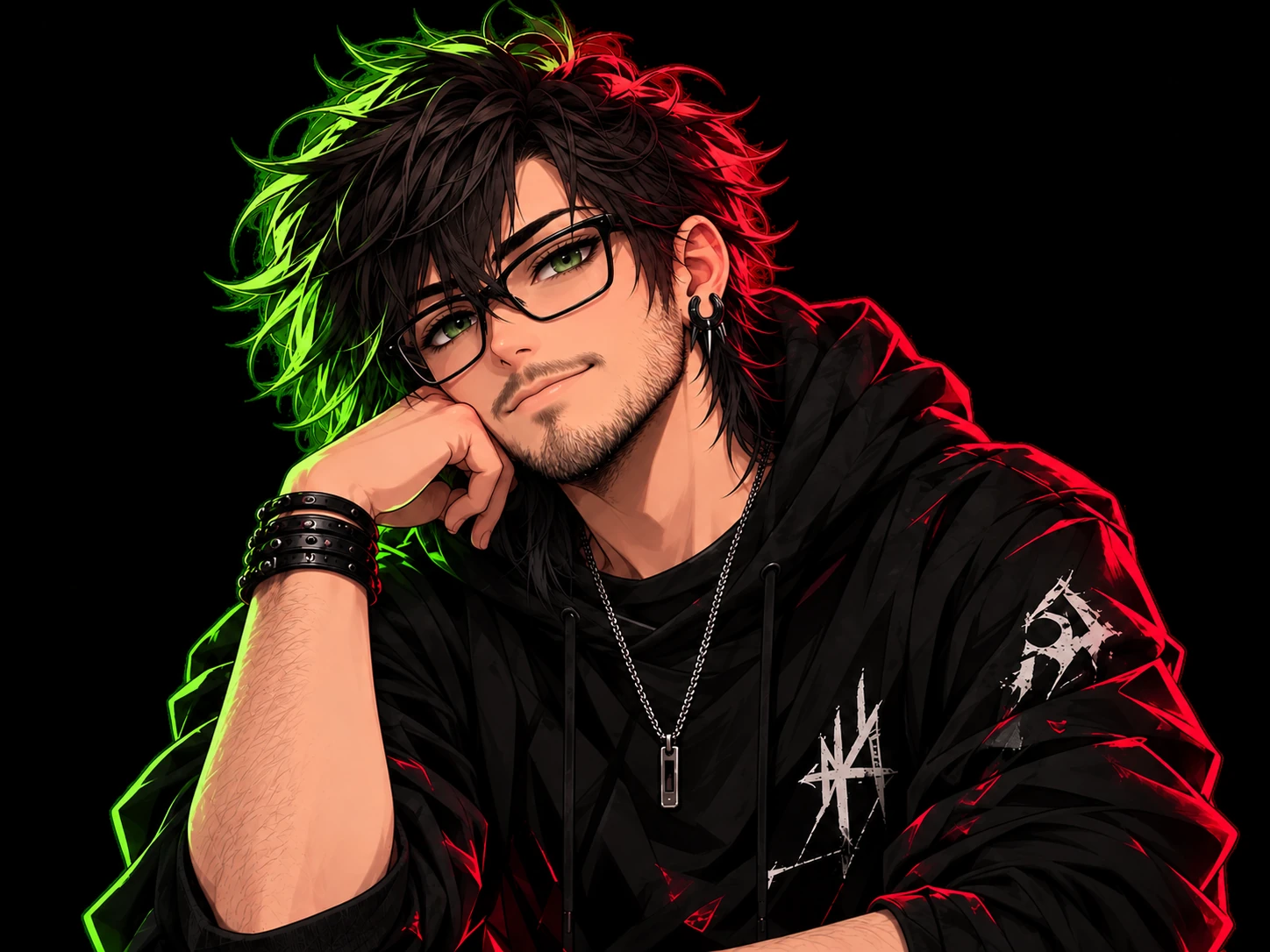 Anime portrait of Justin Barrett